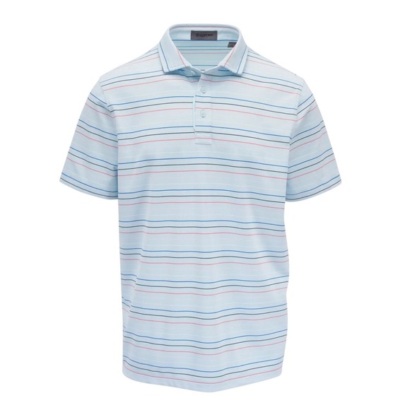G/FORE Golf Polo Shirt Mens XL Striped Performance Athletic / NWT / (E)